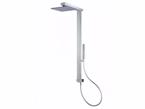 R4 - Wall-mounted brass shower panel with diverter _ Tender rain